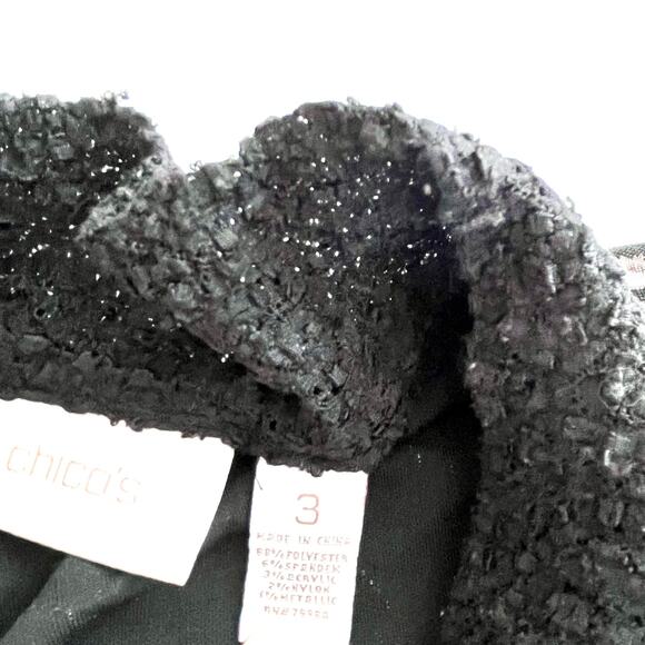 Chicos Patchwork Jacquard Duster Long Cardigan Coatigan size 3 - Picture 9 of 10